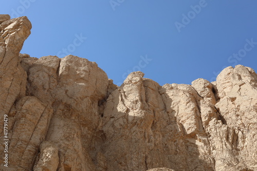 rock formations in region country. scenic panoramic view on a sunny day