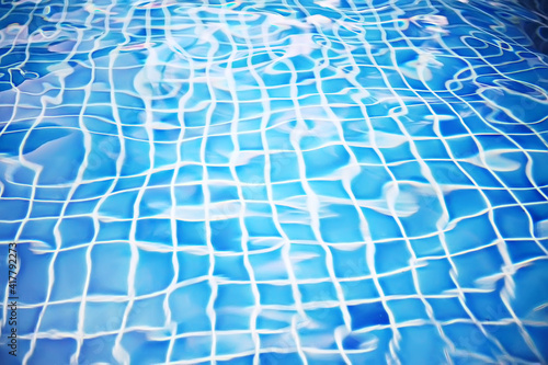 background pool blue water / clear water in the pool texture clear water rest concept