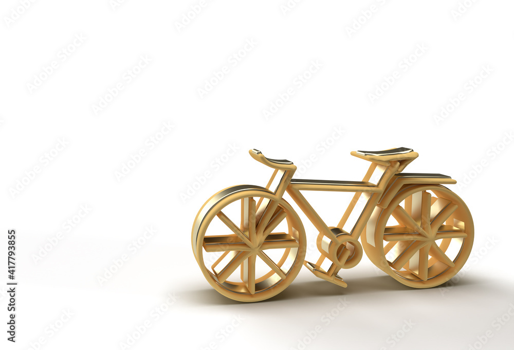 Fototapeta premium 3D Render Concept of Modern Cycling 3D art design Flyer Poster illustration.