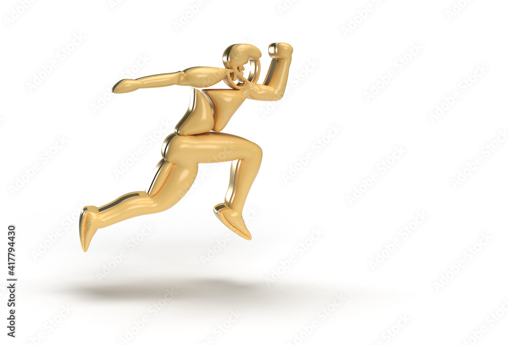 3D Render Concept of Sport and Activity Man Runner Jogger - Championship, 3D art design Flyer Poster illustration. 3D Render Concept of Sport and Activity Man Runner Jogger - Championship, 3D art design Flyer Poster illustration.