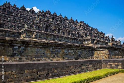 Ancient Heritage Buddhist temple Borobudur complex in Yogyakarta in Java island  Indonesia