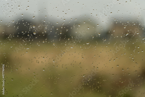 【テクスチャ】窓についた雨露【イメージ】
