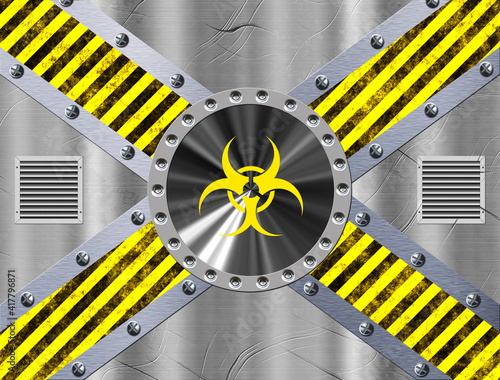 Abstract construction background with striped lines