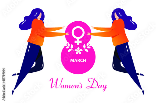 Women's Day 8 march Vector Illustration eps 