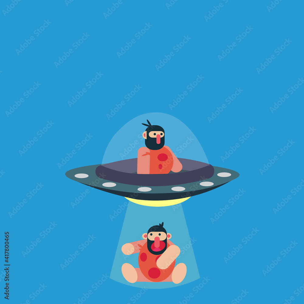 Vector Graphics of cute ancient human characters Vector Graphics of cute ancient human characters