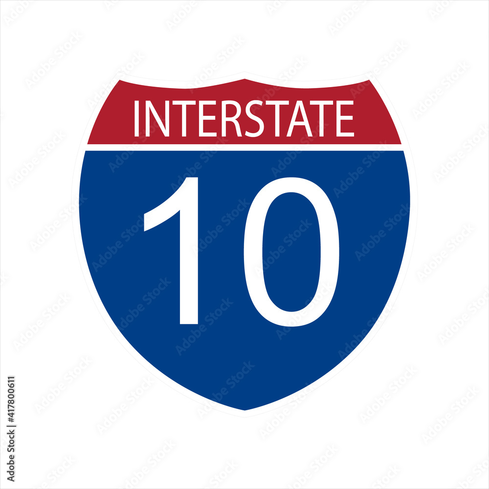 Interstate highway road Interstate highway road