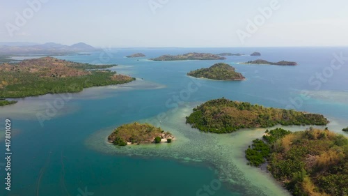 Wallpaper Mural Tropical Islands with beautiful sandy beaches. Kabungan Island, Panganacan Island, Lapinigan Island. Zamboanga, Mindanao, Philippines. Torontodigital.ca