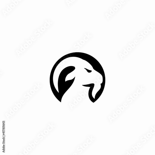 Mountain Goat logo icon Vector illustration