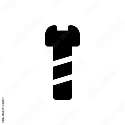 screw icon solid style vector