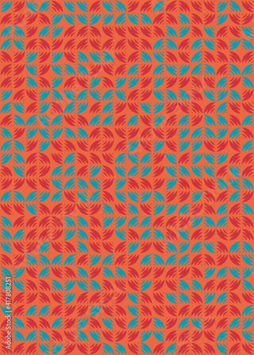 Abstract Geometric Pattern generative computational art illustration