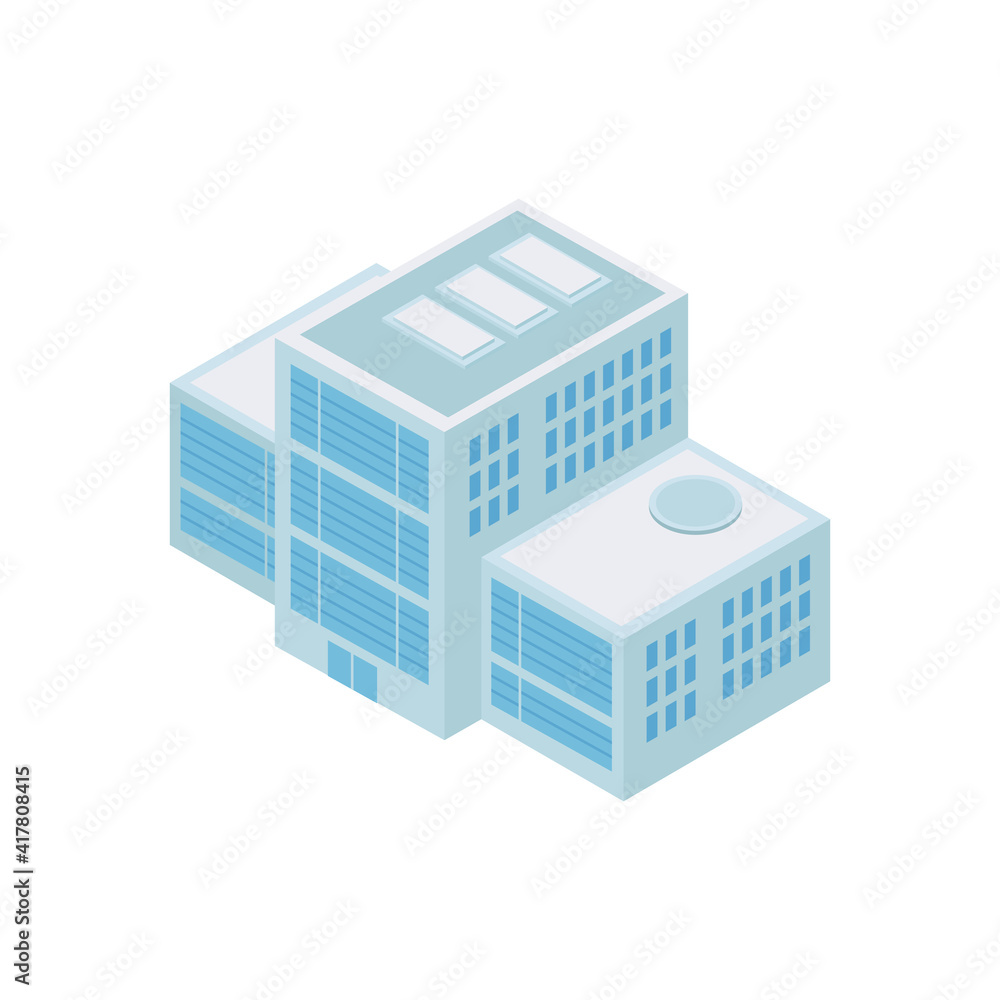 Modern Industrial Building Composition Modern Industrial Building Composition