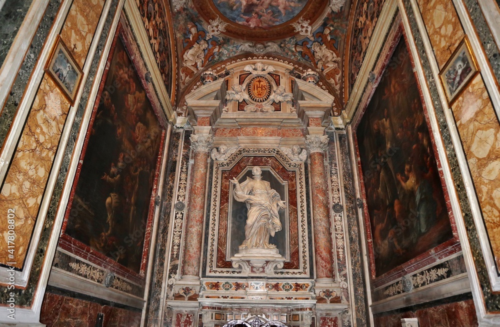 Napoli – Cappella di San Francesco Borgia della Chiesa del Gesù Vecchio