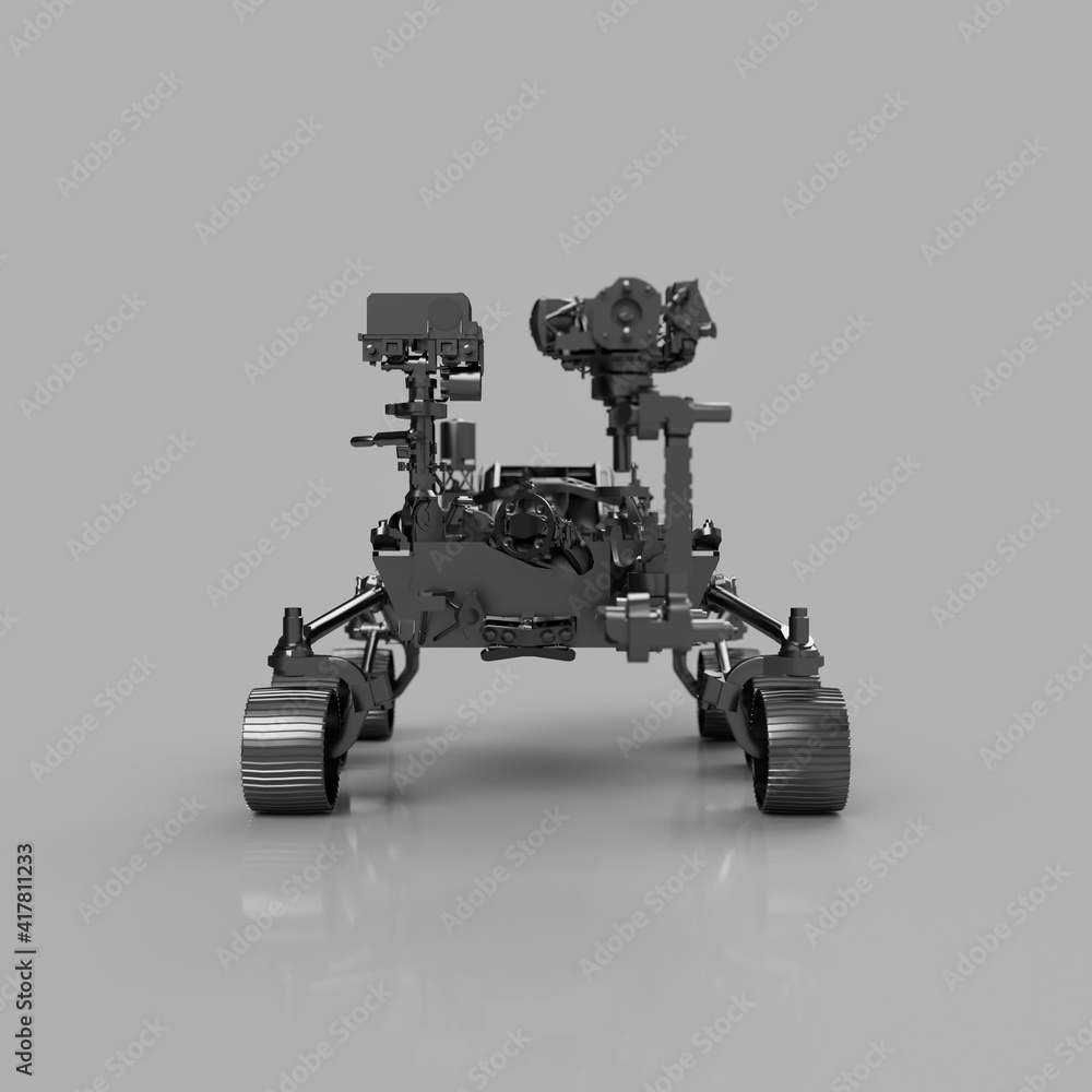 Mars robot perseverance 3d rendered illustration Mars robot perseverance 3d rendered illustration