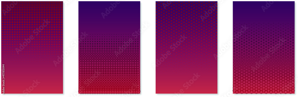 Linear Gradient, Polygons, Halftone, Geometric Pattern, Abstract Background