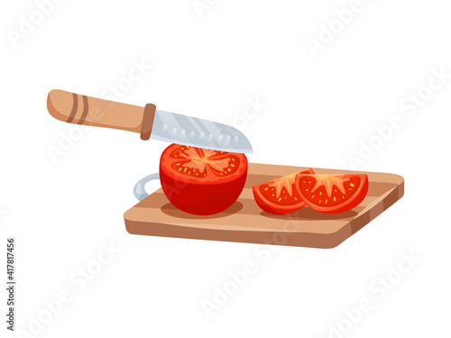 Tomato Carving Board Composition