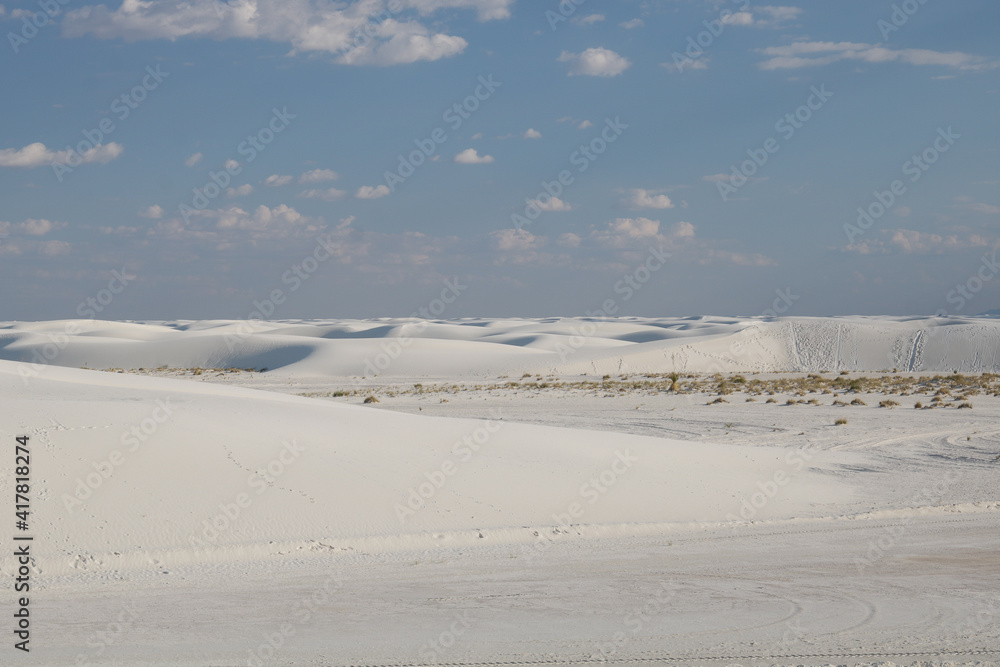 White Sands National Monument
Scenic view of White Sands near the sunset, New Mexico; these are dunes composed of sands of gypsum.
