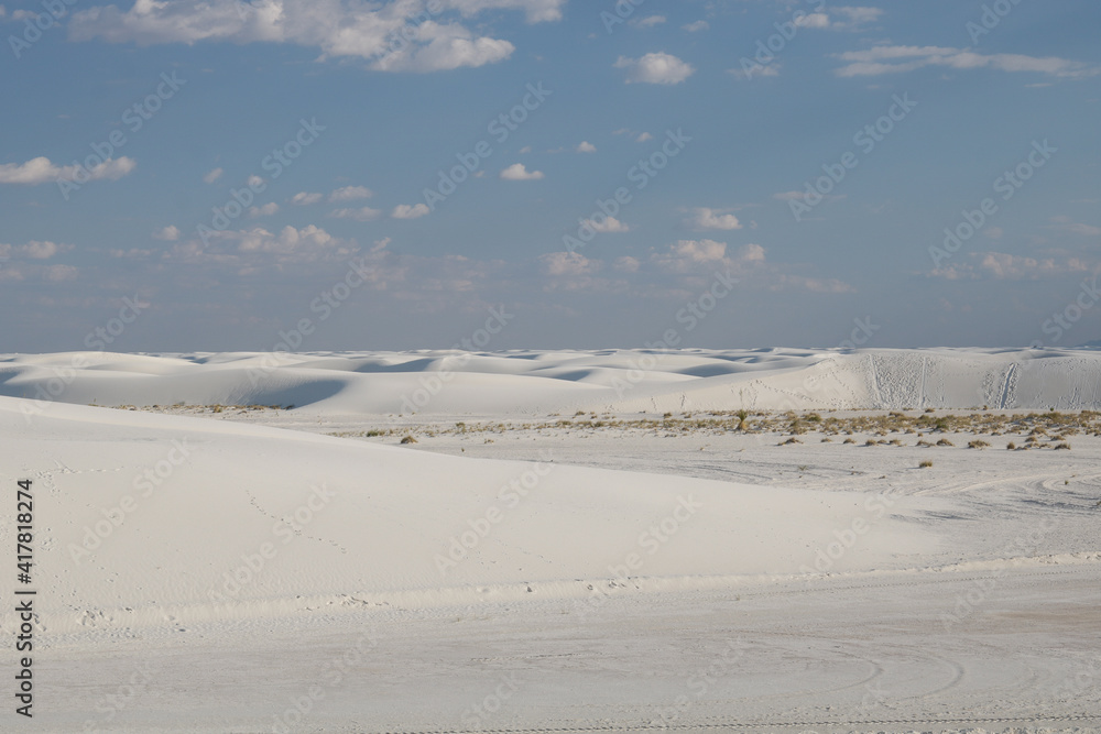 White Sands National Monument
Scenic view of White Sands near the sunset, New Mexico; these are dunes composed of sands of gypsum. White Sands National Monument
Scenic view of White Sands near the sunset, New Mexico; these are dunes composed of sands of gypsum.