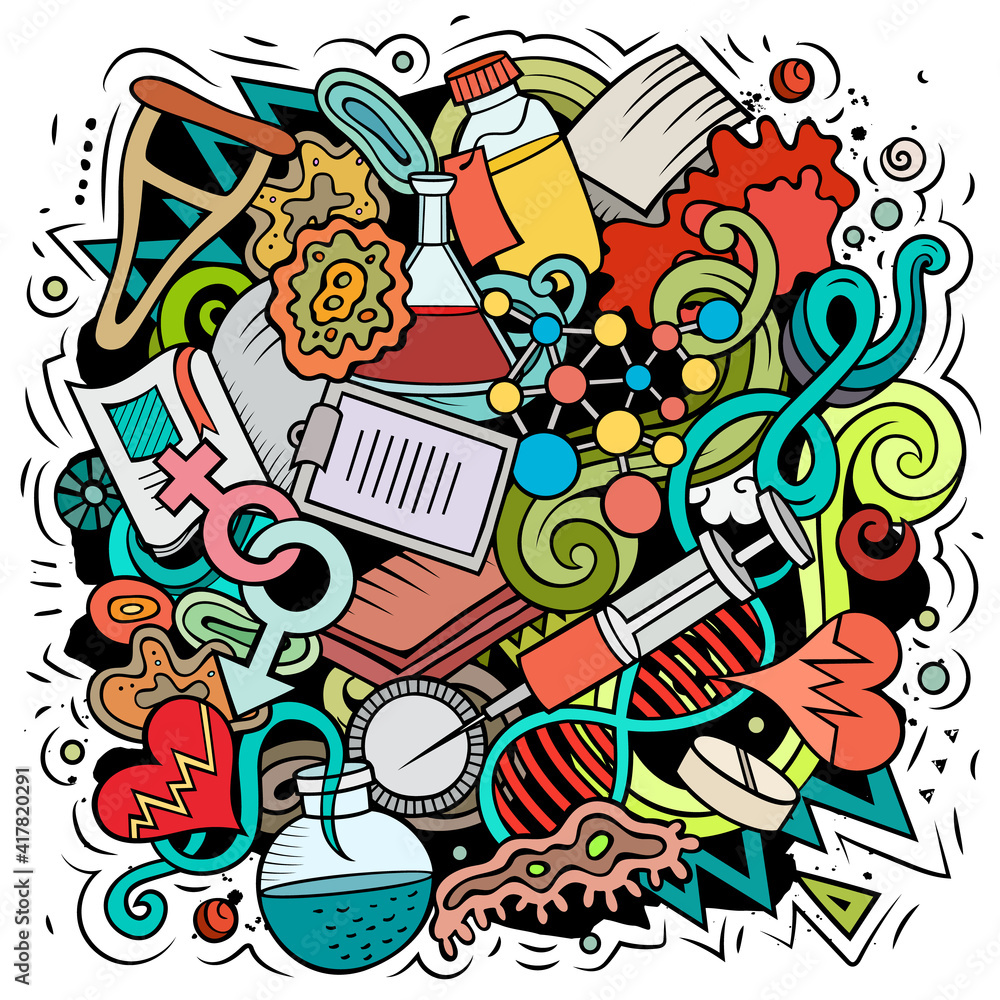 Medicine cartoon vector doodle design Medicine cartoon vector doodle design