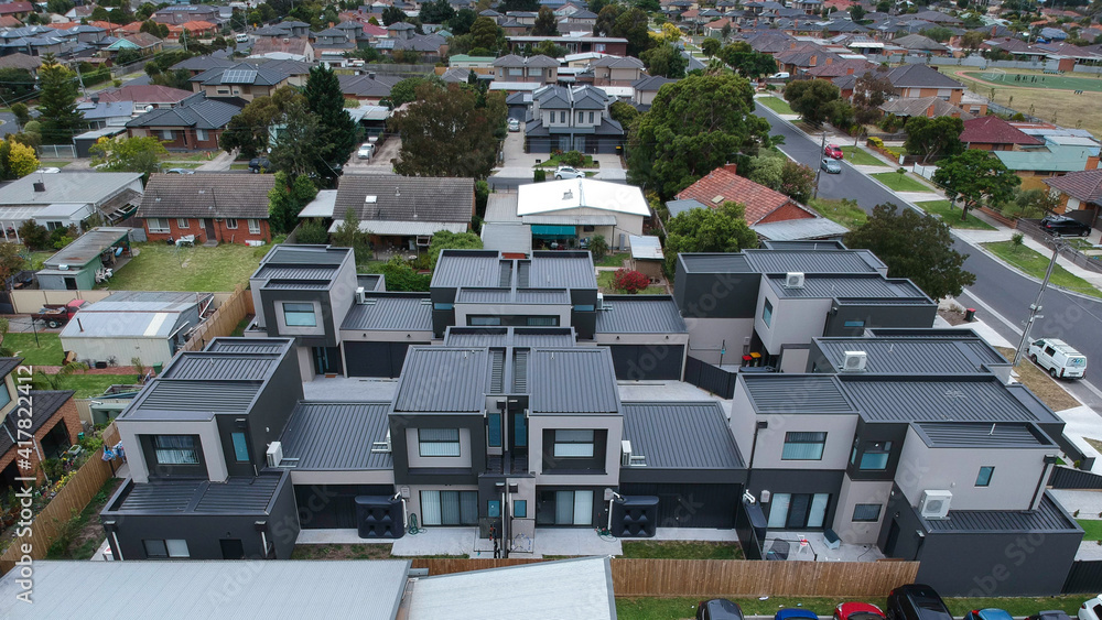 Fototapeta premium Suburban federation house in Melbourne Victoria Australia 