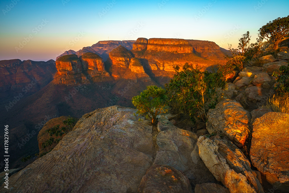 three rondavels and blyde river canyon at sunset, south africa 83