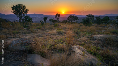 sunset at three rondavels lookout in blyde river canyon, south africa 20