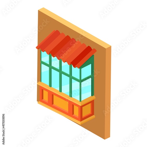 Soviet balcony icon. Isometric illustration of soviet balcony vector icon for web