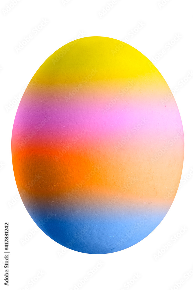 Large picture of an easter egg with rainbow colors. Large picture of an easter egg with rainbow colors.