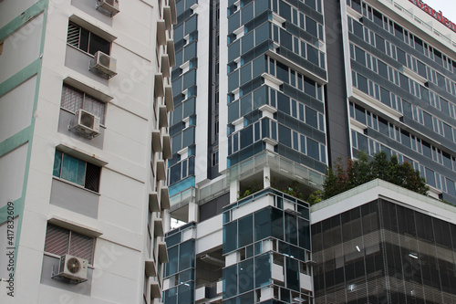 modern residential (?) buildings in singapore 