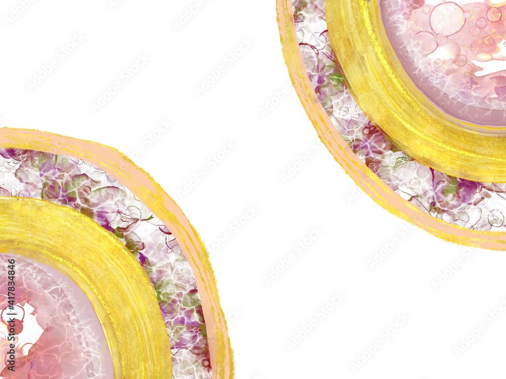 アルコールインクアート風イラスト 年輪 Stock イラスト Adobe Stock