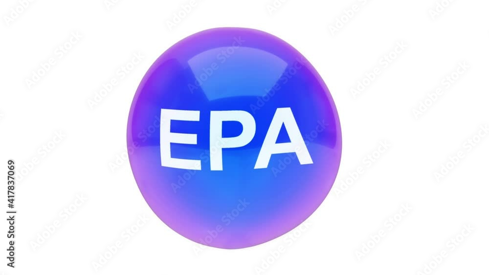 3D animation of a bubble sphere EPA floating on a white background with alpha layer 3D animation of a bubble sphere EPA floating on a white background with alpha layer