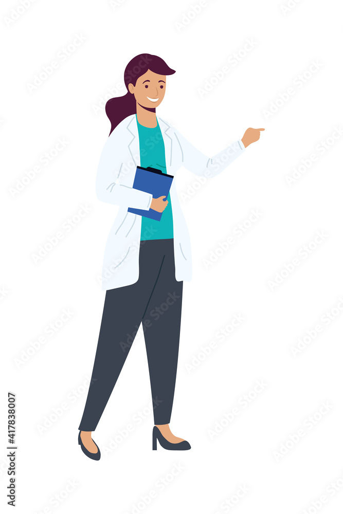 female scientific character