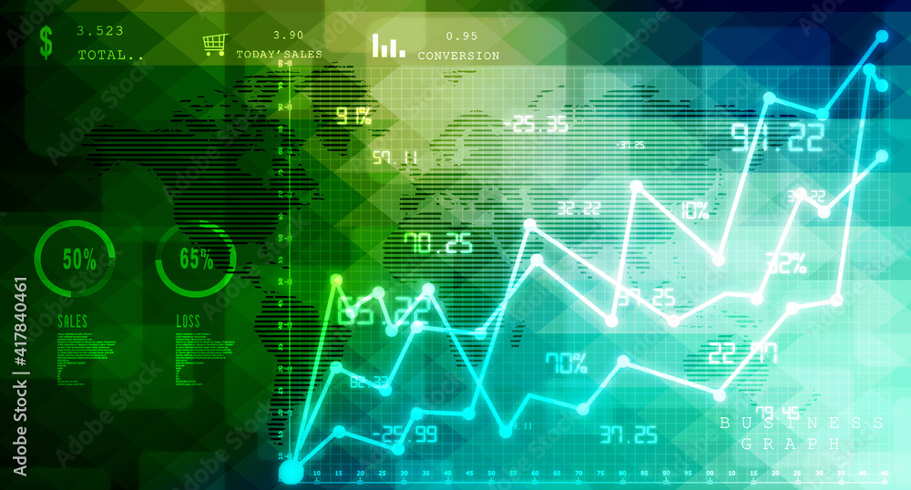 2d rendering Stock market online business concept. business Graph
2d rendering Stock market online business concept. business Graph