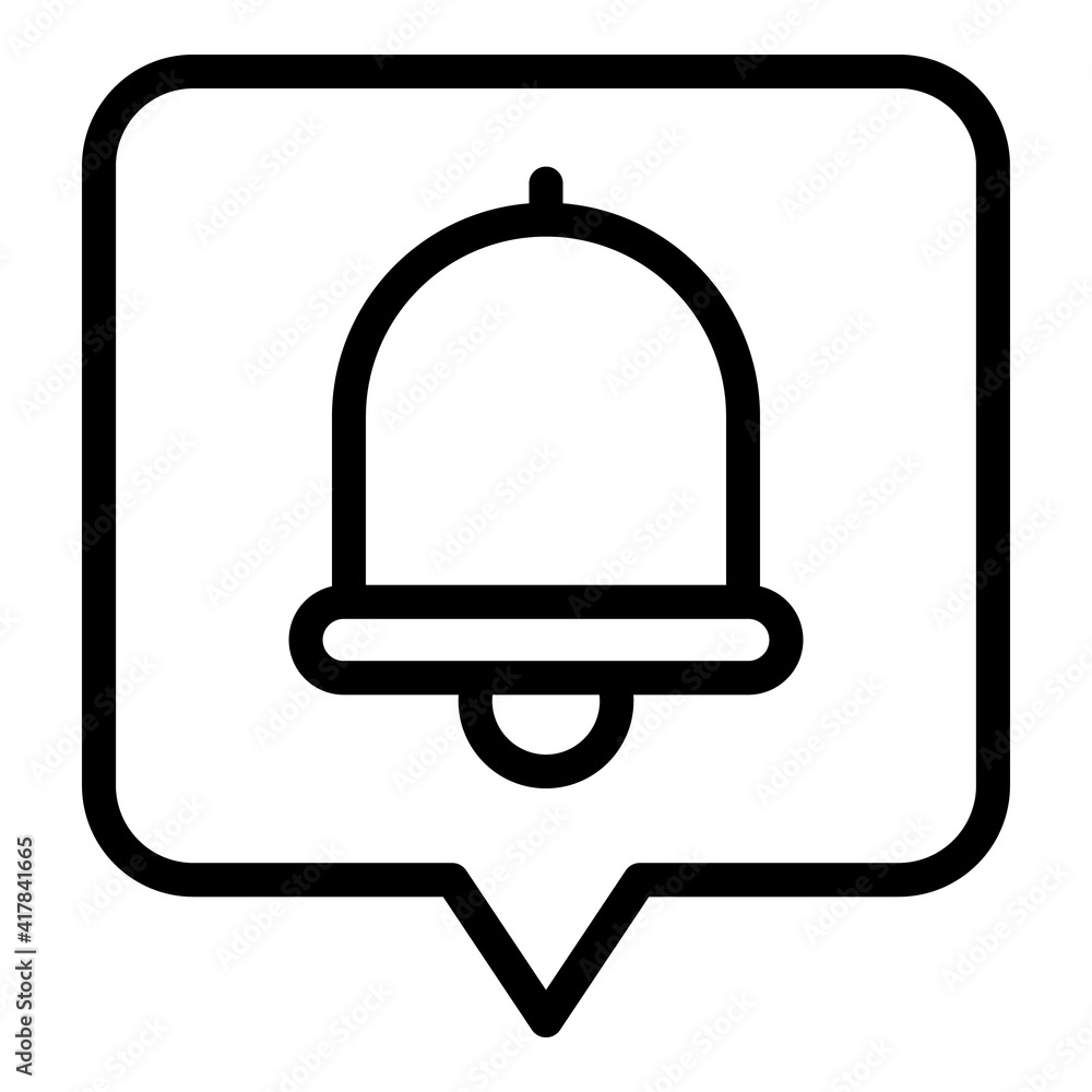 Notification message icon. Outline notification message vector icon for web design isolated on white background Notification message icon. Outline notification message vector icon for web design isolated on white background