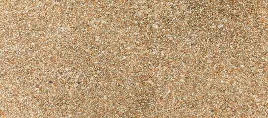Panorama of Brown Cement and gravel  floor texture and background seamless