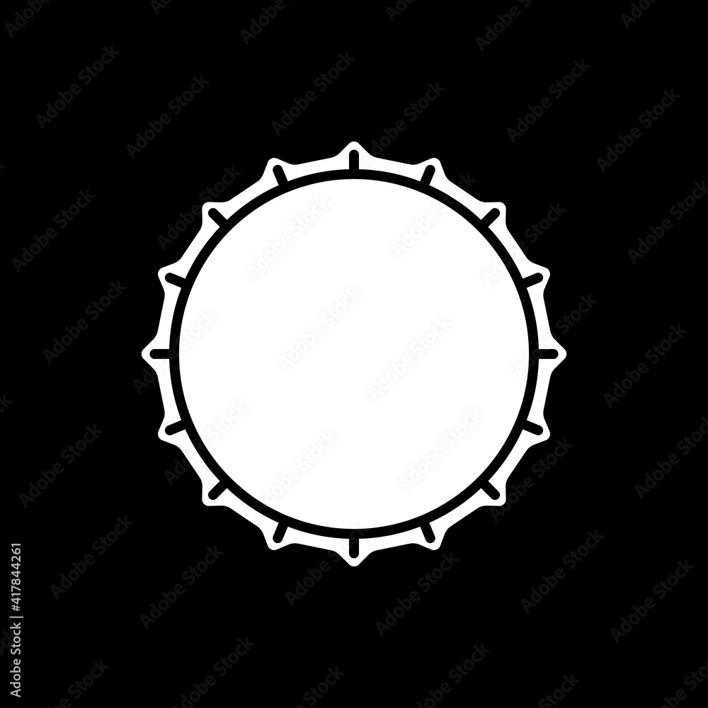 Utensil for baking pie dark mode glyph icon. Kitchen tools. Homemade baking. Cookie cutters. Steel form for pie cooking. White silhouette symbol on black space. Vector isolated illustration Utensil for baking pie dark mode glyph icon. Kitchen tools. Homemade baking. Cookie cutters. Steel form for pie cooking. White silhouette symbol on black space. Vector isolated illustration