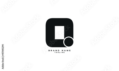 IO, OI, Abstract initial monogram letter alphabet logo design