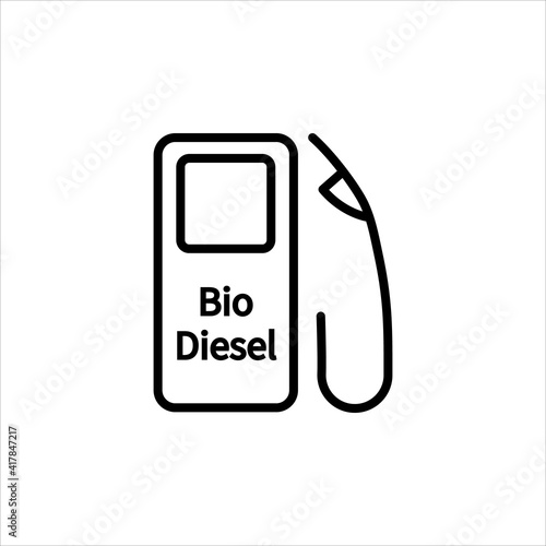 Colza, rapeseed, canola eco diesel. Vector sign in a simple style isolated on a white background. 64x64 pixel.