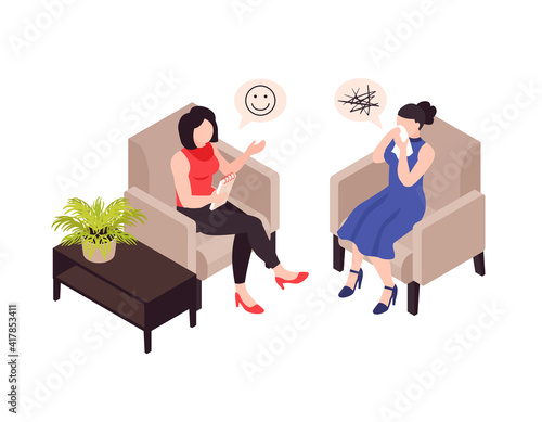 Depression Psychologist Therapy Composition