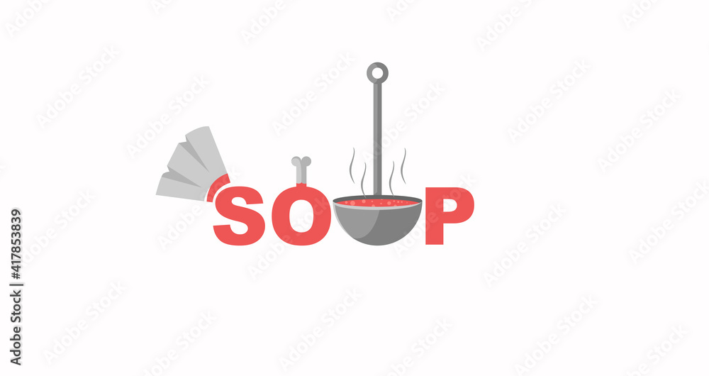Soup Spoon Logo Design Vector Soup Spoon Logo Design Vector