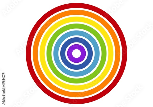 Arco iris en círculos completos