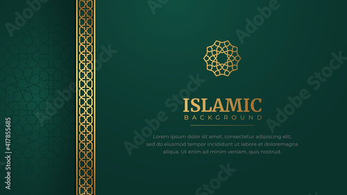 Islamic Arabic Style Luxury Ornament Background with Space for Text