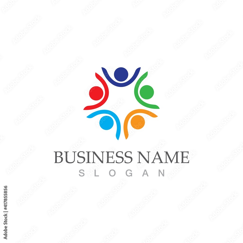 Community, network and social icon Community, network and social icon