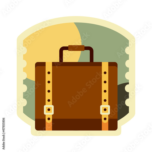 suitcase travel sticker