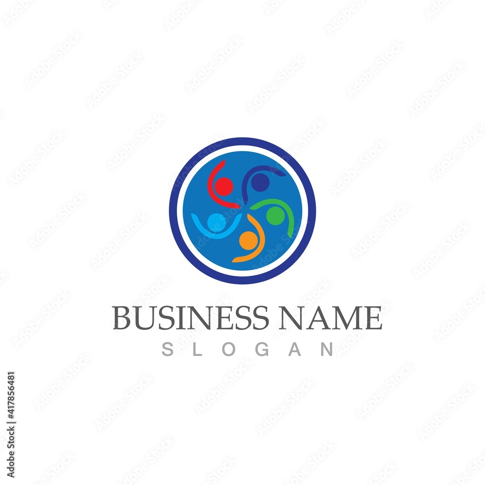 Community, network and social icon Community, network and social icon