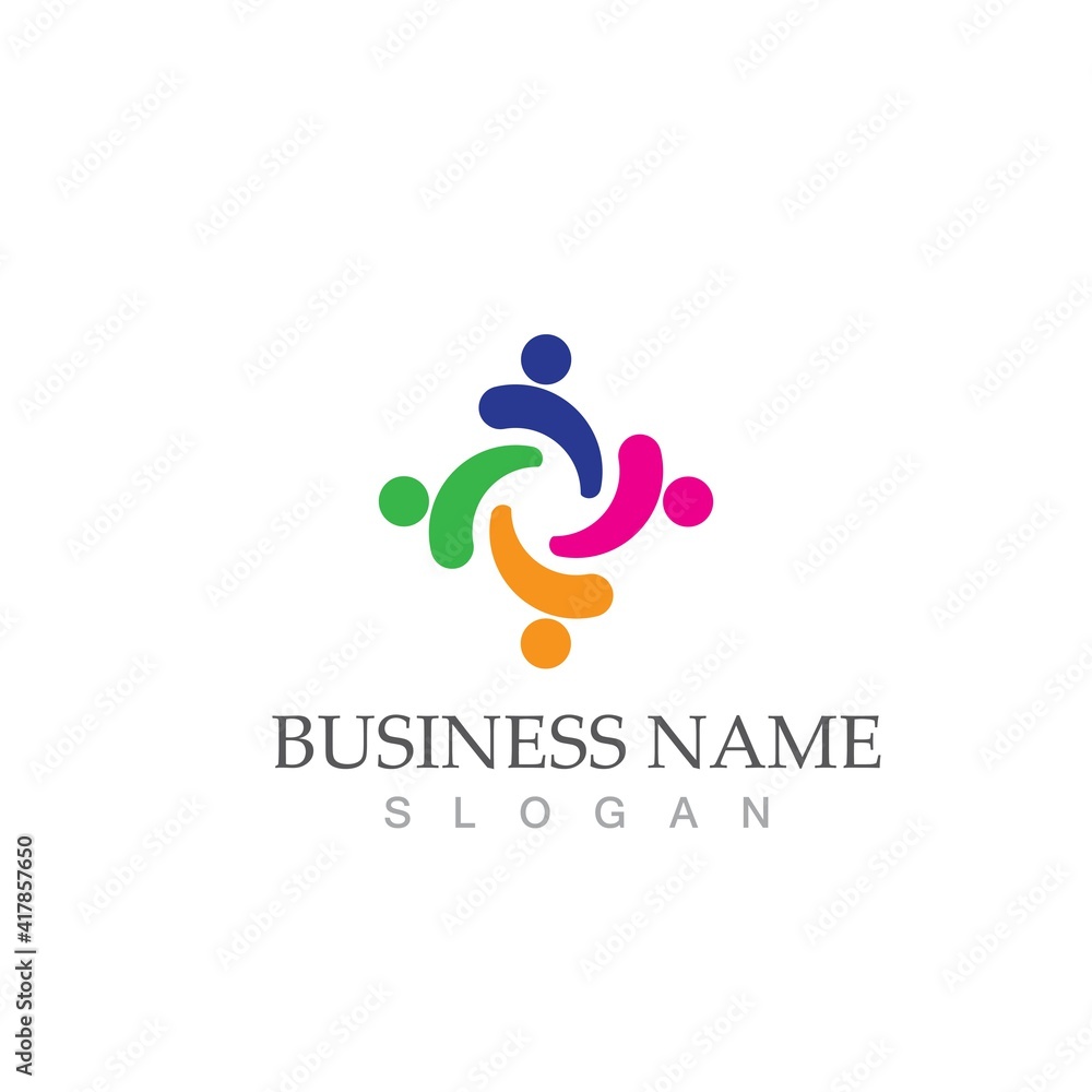 Community, network and social icon Community, network and social icon