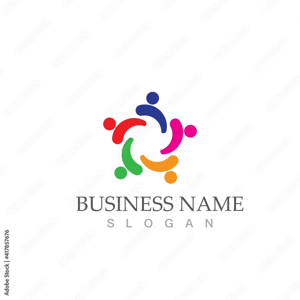 Community, network and social icon Community, network and social icon