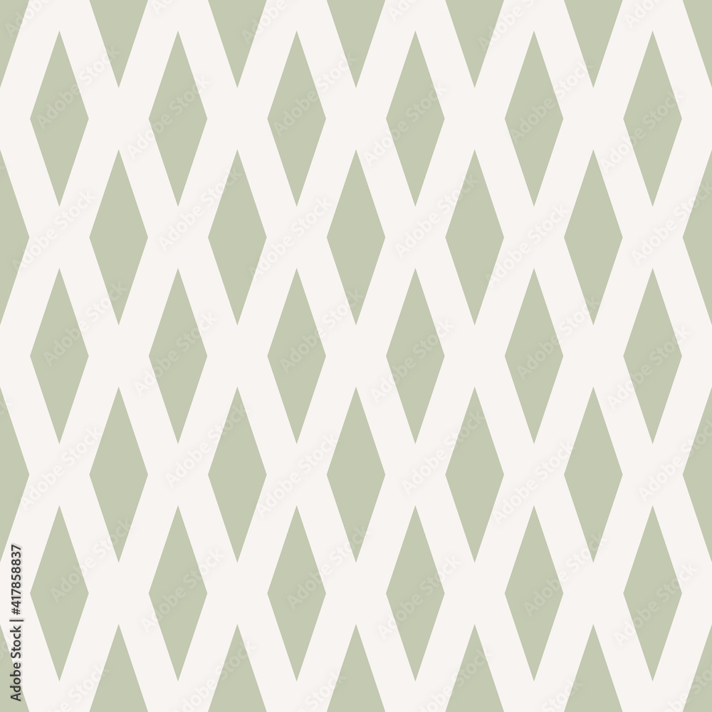 Fototapeta premium Vector seamless geometric pattern. Abstract retro background design. Simple monochrome repeating elements.