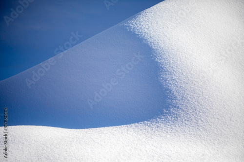 Gradient snow surface in winter in Latvia