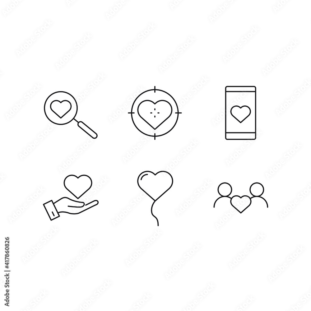 love set icon, isolated love set sign icon, vector illustration love set icon, isolated love set sign icon, vector illustration