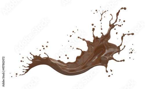 chocolate or cocoa splash